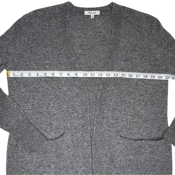 Madewell Cozy Walker Cardigan Alpaca Wool Blend Heather Evening Gray XS M4226 - Picture 12 of 16